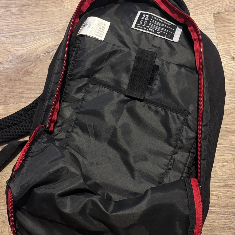 Jordan Black and Red Backpack - Picture 7 of 8